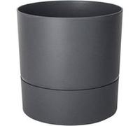 Pot Rond Polypropylène Aquaduo Diam.28.5 Cm Gris Anthracite G