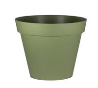 Pot Rond Toscane - 15x13.6cm - 1.6l - Vert Laurier - Eda Plastiques