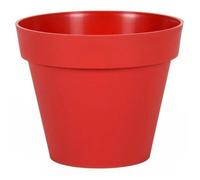 Pot Rond Toscane - 30x26cm - 10l - Rouge Rubis - Eda Plastiques
