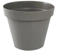 Pot Rond Toscane - 30x26cm - 10l - Taupe - Eda Plastiques