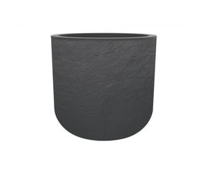 Pot rond Volcania'Up - gris anthracite - diamètre 50 cm - 67 litres - 13724 EDA PLASTIQUES
