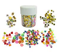 Pot saupoudreur de paillettes Fleur étoile coeur e