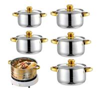 Pot Set Nonstick | 10-Piece Cooking Gadgets Non Stick Kitchen