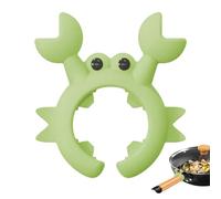 Pot Spoon Holder - Silicone Utensil Rest Cooking SpoonN Holder, Countertop Ladle HolderRS, Anti-Overflow Stove Top SpatulaS HolderS, Kitchen Gadget for Spatula, Crab SpoonS HolderR