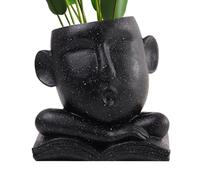 Pot suspendu à bascule - Pot de fleurs en forme de visage, Pot de plantes d'intérieur et d'extérieur | Jolies jardinières en forme de tête de fille en résine, Perles succulentes avec trou de drainage
