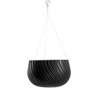 KADAX Pot Suspendu Avec Chaîne et Crochet, Pour Plantes Grimpantes, Cache-Pot Avec Insert, Protection Intérieur et Extérieur (∅ 32 cm, Anthracite)