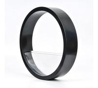 Pot suspendu pour plantes grasses avec trous de drainage fonctionnels - Convient pour les espaces de vie intérieurs et extérieurs - Design en plastique léger (noir)