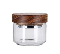 pot tabac petit modèle en verre et bois