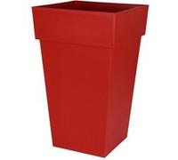 Pot Toscane haut carré Eda 39x39x65cm Rouge G