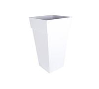 Pot Toscane XXL carré 43,3x43,3x80cm Blanc