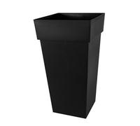 Pot Toscane XXL carré 43,3x43,3x80cm Gris Anthracite