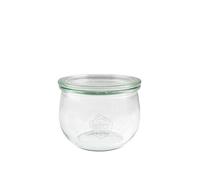 Pot tulipe avec couvercle 100 mm, verre, 500 ml, H 8,5 cm, transparent (1 pièce)