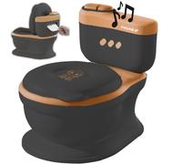 Pot Twinky® pour enfants et bébés - 3 en 1 entraîneur de toilette avec musique et bouton de chasse - siège de toilette avec couvercle et support de ro