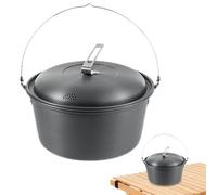Pot vapeur de camping - Pot de cuisine portable, réchaud extérieur antiadhésif, récipient de préparation de repas haute capacité, équipement léger pour le chauffage de
