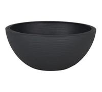 EDA Pot vasque Graphit'Up Ø 25 cm - 3,3 L - Intérieur/Extérieur - Décor graphique - Gris anthracite