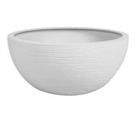 EDA Pot vasque Graphit Up Ø 30 cm 5,5 L Intérieur/Extérieur Décor graphique Blanc cérusé