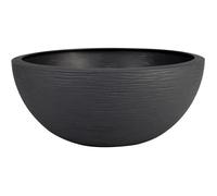 Pot vasque Ø 40 cm - EDA - Graphit Up - 14,9 L - Intérieur / Extérieur - Ø 40 x H. 16,5 cm - Gris Anthracite