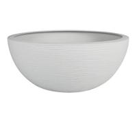 EDA Pot vasque Graphit Up Ø 40 cm 14,9 L Intérieur/Extérieur Décor graphique Blanc cérusé