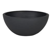Pot vasque Ø 25 cm - EDA - Graphit Up - 3,3 L - Intérieur / Extérieur - Ø 24,5 x H. 10,5 cm - Gris Anthracite