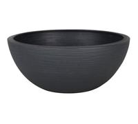 EDA Plastiques Pot vasque Graphit Up Ø30 cm 5,5 L Intérieur/Extérieur Gris anthracite