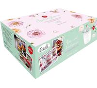 Pot Weck 290ml forme renversée avec couvercle à bord rond 80mm dans carton illustré Réveil du printemps Carton de 6 pièces