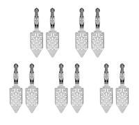 Potadak 10 Pièces Cuillères à Absinthe, Cuillère à Cocktails Absinthe en Acier Inoxydable Faisant Le Kit Gothique à Absinthe Cuillère Goutteur