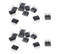 Potadak Lot de 20 comparateurs LM393N LM393 DIP-8 basse puissance double tension