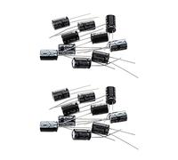 Potadak Lot de 20 condensateurs électrolytes radiaux 4,7 UF 400 V 105 °C 8 x 12 m