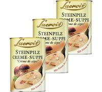 Potage crème de cèpes Lacroix aromatique délicieusement crémeux 400ml pack de 3