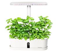 Potager d'intérieur Hydroponique - Pret a Pousser Smart Garden - Kit de culture de jardin intelligent avec éclairage LED, minuterie automatique et pompe à eau - Capacité pour 10 pousses simultanées