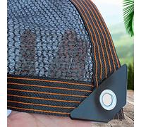 Potager Filet D'ombrage Extérieur Filet D'ombrage Serre Protection Solaire à 70-75% Bloquer Les Rayons UV pour Plante Noir Filet Brise Vent Agricole Filet Anti Chaleur (W2xL3m(6.56x9.84ft))
