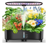 Potager Interieur 15 Pods, Système pour Cultures Hydroponie, Technologie Aéroponique pour une Croissance 3x Plus Rapide, Lampe LED Plein Spectre Intégrée, Smart Garden Intérieur pour Herbes, Laitue