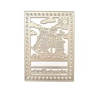 Potala Bâtons de découpe en métal pour scrapbooking, cartes de gaufrage décoratives, matrice en métal pour la fabrication de cartes et arrière-plan