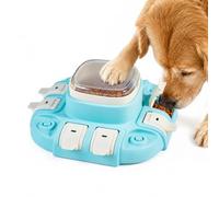 Potaroma Jouet Chien Puzzle d’Occupation, Gamelle Anti-Glouton 2 Niveaux