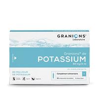 Laboratoire des GRANIONS – Complément alimentaire Potassium 80 mg – Équilibre Attitude – 30 ampoules