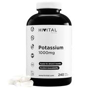 Potassium pur 1000 mg à partir de Citrate de Potassium. 240 gélules véganes | Minéral essentiel pour l'organisme. Fabriqué en Europe par HIVITAL
