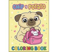 Potato coloring book for Fan Teens Girls Boys Kids Students: Cute, Easy, Bold Chip Coloring Pages for Relaxation & Fun Easy Coloring Pages