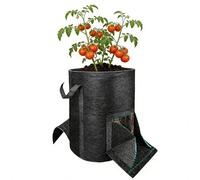 Potato Grow Bags - Non-Woven Carrot & Tomato Planting Container | Fabric Vegetable Planter for Gardeners & Beginners | Balcony, Patio, Apartment, Garden, Backyard, Deck, School, Onion, Taro Growing