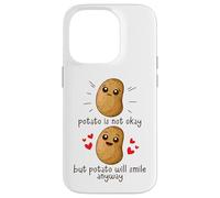 Potato is Not Okay Funny Potato Joke Meme Vegetable Potating Coque pour iPhone 14 Pro