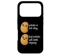 Potato is Not Okay Funny Potato Joke Meme Vegetable Potating Coque pour iPhone 17 Pro