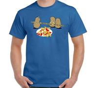 Potato Murder Funny T-Shirt Mens French Fry Food BBQ Chef Cook Birthday Oversized T Shirt