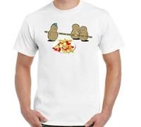 Potato Murder Funny T-Shirt Mens French Fry Food BBQ Chef Cook Birthday Oversized T Shirt