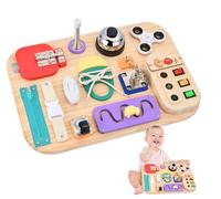 potatomato Tableau d'activités Montessori Jouet sensoriel en Bois, Jouet de motricité Fine, Tableau d'activités pour Tout-Petits - Jouet éducatif Anti-Stress pour bébés garçons et Filles