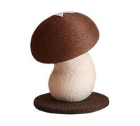 Poteau à gratter en forme de champignon - 13,78 x 11,81 x 11,81 poucesGrattoir vertical | Protecteur de meubles en corde de Sisal Durable, Base Stable, Structure de jeu interactive antidérapante, form