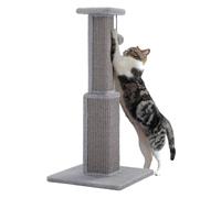 Poteau À Gratter Ultime for Chats, Poteau en Sisal Naturel Et Durable, Arbre À Chat for Chaton, Cadre d'escalade, Poteau De Tour(Gray)