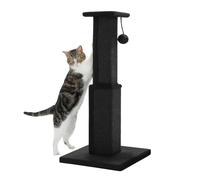 Poteau À Gratter Ultime for Chats, Poteau en Sisal Naturel Et Durable, Arbre À Chat for Chaton, Cadre d'escalade, Poteau De Tour(Black)