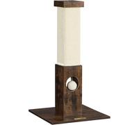 Poteau à griffer pour chat Feandrea PCA021X01, poteau de 10 cm d'épaisseur, poteau à griffer en corde de sisal naturel, 73 cm de haut avec une balle en peluche, protection contre les griffes pour les