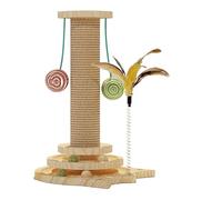 Poteau à Griffes pour Chats | Pilier Grattoir avec Perchoir pour Chat,Poteau de Détente et Jeu pour Chaton - pour Divertissement Entraînement Balcon Chambre Salon Exercice en Intérieur