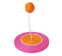 Poteau à Griffoir pour Chat Tapis de Interactif avec Balle en Sisal