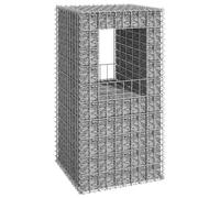 vidaXL Poteau à panier de gabion 50x50x60 cm Fer G